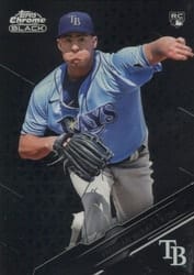 2020 Topps Chrome Black Base Set Brendan McKay #9 card