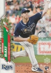 2020 Topps Holiday Base Set Brendan McKay #HW91c card