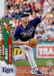 2020 Topps Holiday Base Set Brendan McKay #HW91d card