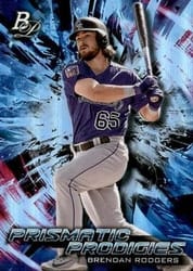 2018 Bowman Platinum Prismatic Prodigies Brendan Rodgers #PPP-21 card