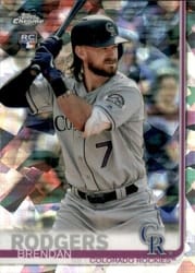 2019 Topps Chrome Sapphire Edition Base Set Brendan Rodgers #678 card
