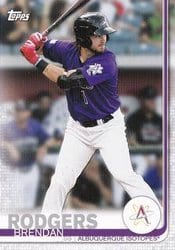 2019 Topps Pro Debut Base Set Brendan Rodgers #22 card