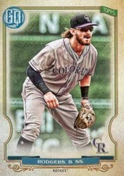 2020 Topps Gypsy Queen Base Set Brendan Rodgers #116 card