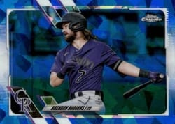 2021 Topps Chrome Sapphire Edition Base Set Brendan Rodgers #591 card