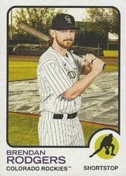 2022 Topps Heritage Base Set Brendan Rodgers #87 card