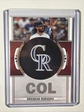 2023 Topps Team Logo Patch Brendan Rodgers #TLP-BR card