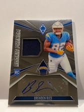 2024 Panini Phoenix Rookie Phenom Jersey Autographs Brenden Rice #RPJA-BRE card