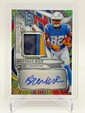 2024 Panini Spectra Aspiring Patch Autographs Brenden Rice #APA-BRE card