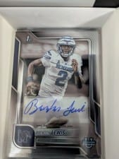 2025 Bowman University Chrome Chrome Prospect Autographs Brendon Lewis #BCA-BL card