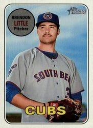 2018 Topps Heritage Minor League Base Set Brendon Little #16 card