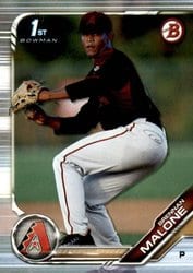 2019 Bowman Draft Base Set Brennan Malone #BD-165 card
