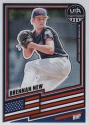 2026 Panini Stars & Stripes Prizm Base Set Brennan New #189 card