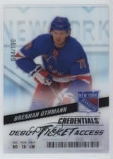 2024-25 Upper Deck Credentials Acetate Debut Ticket Access Brennan Othmann #DTAA-BO card