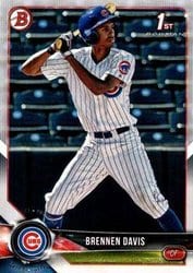 2018 Bowman Draft Base Set Brennen Davis #BD-47 card