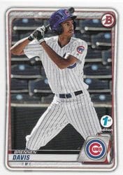 2020 Bowman 1st Edition Base Set Brennen Davis #BFE-141 card