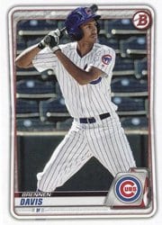 2020 Bowman Prospects Brennen Davis #BP-141 card