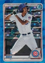 2020 Bowman Sapphire Edition Base Set Brennen Davis #BCP-141 card