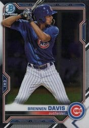 2021 Bowman Chrome Prospects Brennen Davis #BCP-65 card