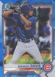 2021 Bowman Sapphire Edition Base Set Brennen Davis #BCP-65 card
