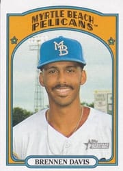 2021 Topps Heritage Minor League Base Set Brennen Davis #138 card