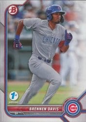 2022 Bowman 1st Edition Base Set Brennen Davis #BPPF-37 card