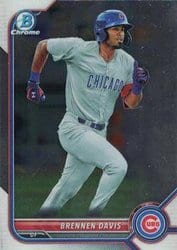 2022 Bowman Chrome Prospects Brennen Davis #BCP-37 card