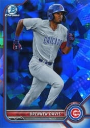 2022 Bowman Sapphire Edition Base Set Brennen Davis #BCP-37 card
