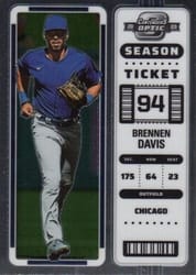 2023 Panini Chronicles Contenders Optic Brennen Davis #4 card