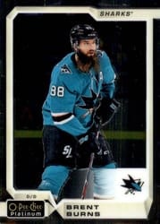 2018-19 O-Pee-Chee Platinum Base Set Brent Burns #125 card