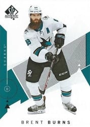 2018-19 SP Authentic Base Set Brent Burns #74 card