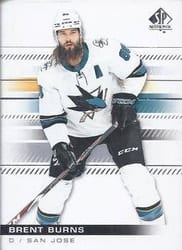 2019-20 SP Authentic Base Set Brent Burns #63 card