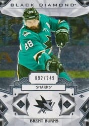 2019-20 Upper Deck Black Diamond Base Set Brent Burns #BDB-BB card