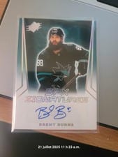 2021-22 SPx SPx Signatures Brent Burns #SPX-BB card