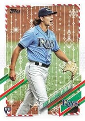 2021 Topps Holiday Base Set Brent Honeywell Jr. #HW24 card