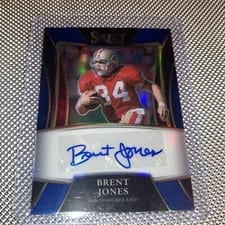 2021 Panini Select Signatures Select Brent Jones #SSP-BJO card