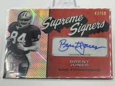 2024 Topps Signature Class Supreme Signers Brent Jones #SS-BJ card
