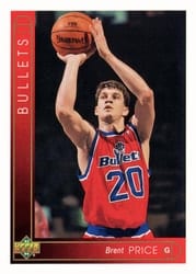1993-94 Upper Deck Base Set Brent Price #91 card