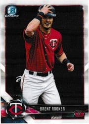 2018 Bowman Chrome Prospects Brent Rooker #BCP166 card