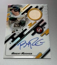 2025 Topps Pristine Pristine Pieces Autograph Relics Brent Rooker #PPAR-BRO card