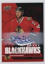 2025-26 Upper Deck Chicago Blackhawks Centennial Red Hot Autos Brent Seabrook #12 card