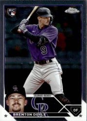 2023 Topps Chrome Update Base Set Brenton Doyle #USC172 card