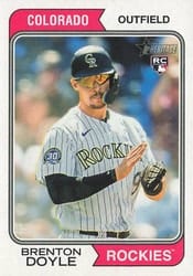 2023 Topps Heritage Base Set Brenton Doyle #503 card