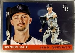 2025 Topps Chrome Platinum Base Set Brenton Doyle #52 card