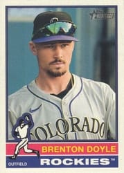 2025 Topps Heritage Base Set Brenton Doyle #175 card