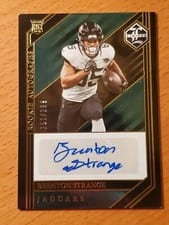 2023 Panini Limited Rookie Autographs Brenton Strange #217 card