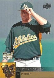 2009 Upper Deck Base Set Brett Anderson #1001 card