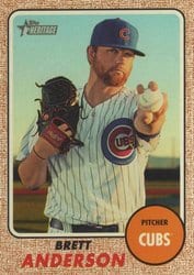 2017 Topps Heritage Base Set Brett Anderson #700 card