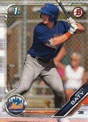 2019 Bowman Draft Base Set Brett Baty #BD-39 card
