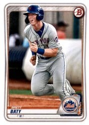 2020 Bowman Draft Base Set Brett Baty #BD-184 card