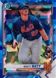 2021 Bowman Sapphire Edition Base Set Brett Baty #BCP-67 card